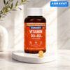 Plant-Based Vitamin D3 (Lichen) & K2 (MK7) Supplement - 60 Veg Tablets AGRAVAT