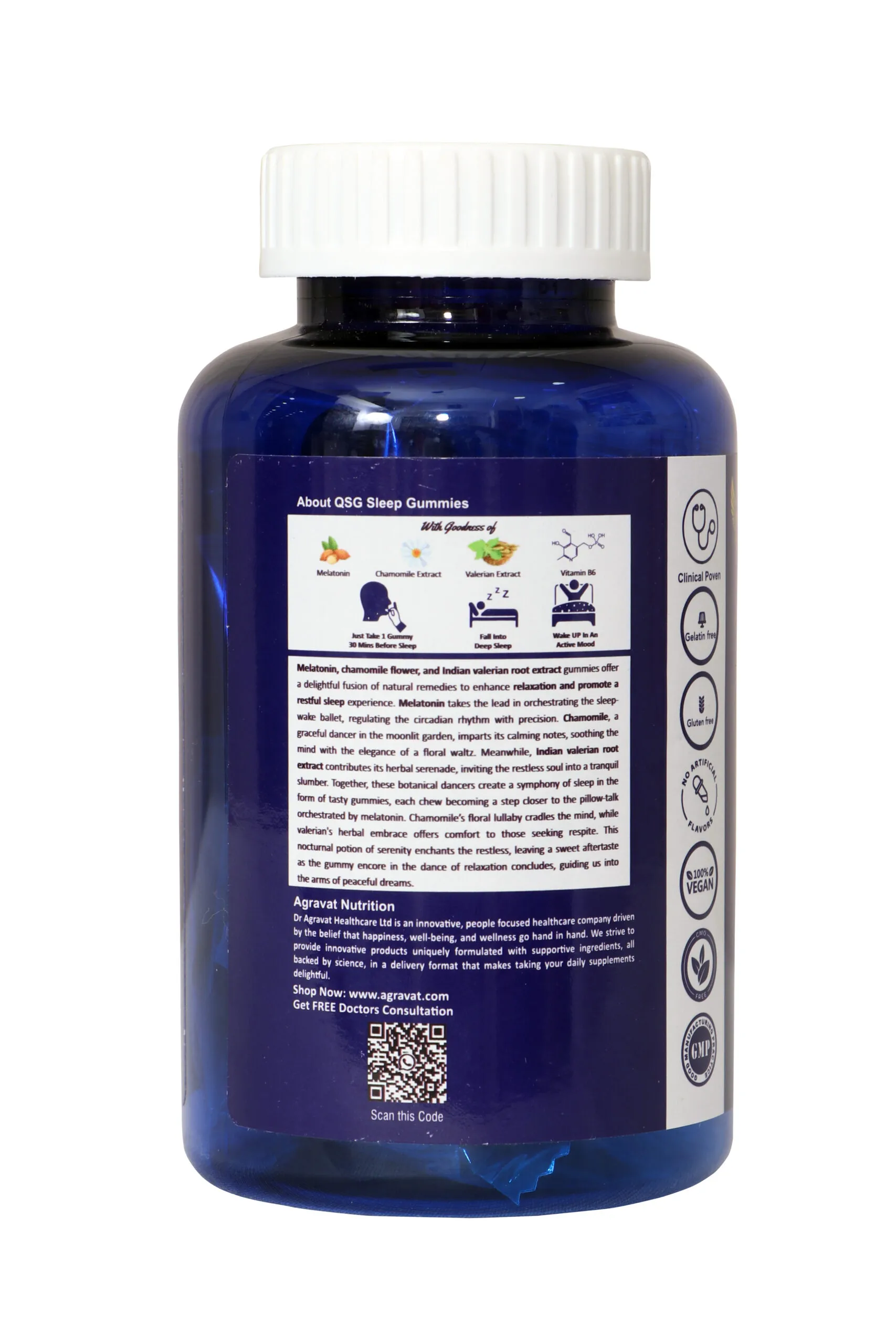 Dr Agravat QSG Sleep Gummies Ingredients list