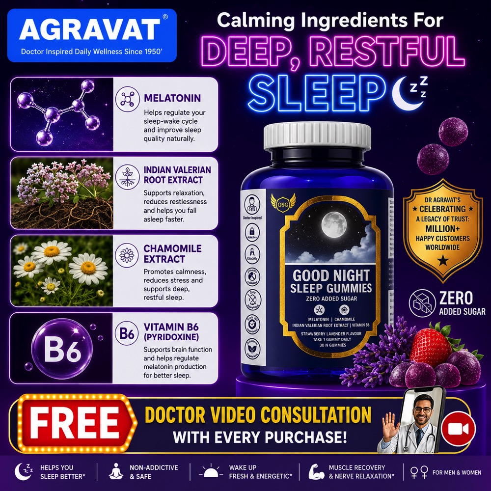 Ingredients AGRAVAT® Melatonin Good Night Sleep Gummies sugar Free, Chamomile Extract, VITAMIN B6.png