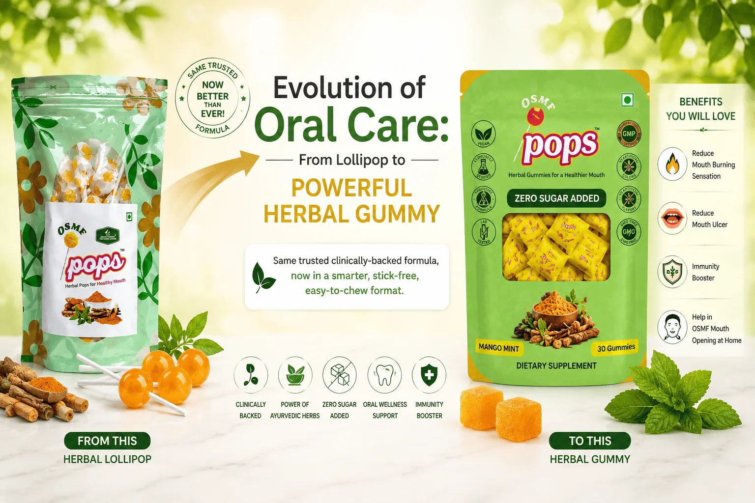 OSMF Pops® — Herbal Oral Wellness Gummies AmazonA+
