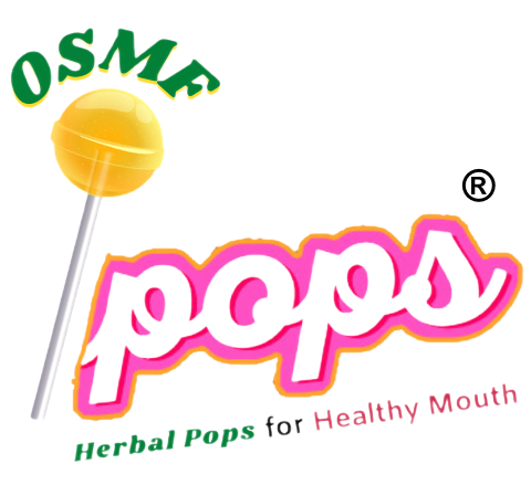 OSMF Pops Herbal Lollipop immunity booster, healthy mouth Logo Tr
