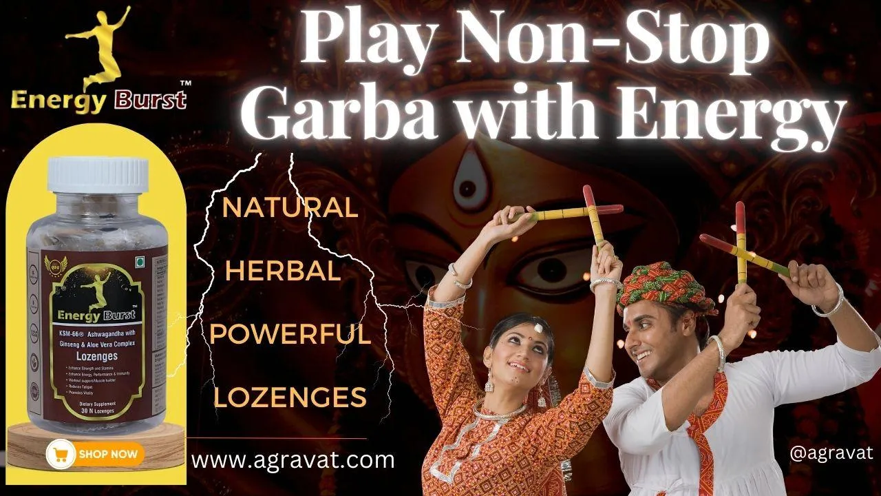 Non-stop Garba with non-stop energy this Navratri Festival 2024, only with Energy Burst Lozenges