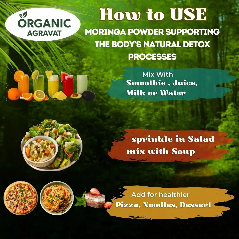 How to Use Organic Agravat Moringa Powder India