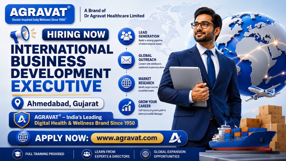 International Business Development Executive Job in Ahmedabad | AGRAVAT® Gujarat, india