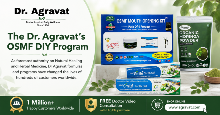 Dr Agravat 6 STEPS To OSMF Mouth Opening Kit Ahmedabad, gujarat, india