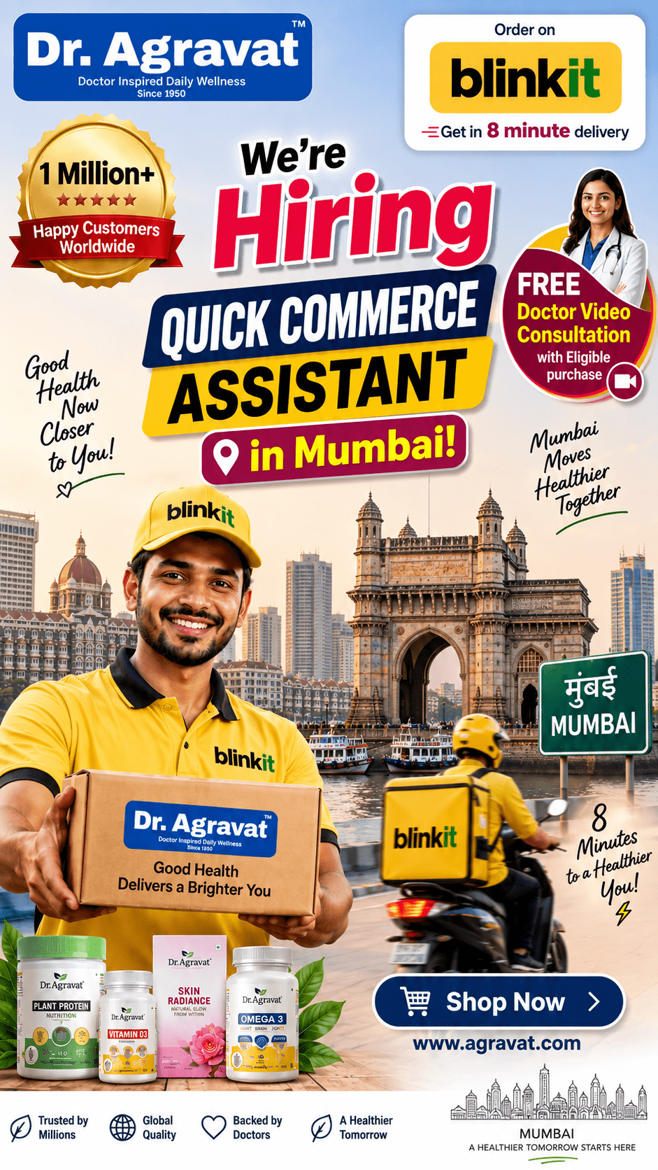 Quick Commerce Assistant Job in Mumbai Dr Agravat Healthcare Limited